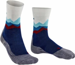 Falke TK2 Crest Trekking Sokken Dames, Blauw/grijs
