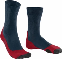 Falke TK2 Trekking Sokken Heren, Blauw/rood