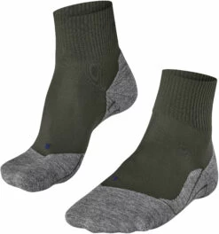 Falke TK5 Short Cool Trekking Socks Men, Olijf/grijs