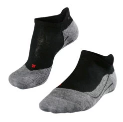 Falke TK5 Onzichtbare Trekkingsokken Dames, Zwart/grijs