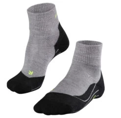 Falke TK5 Korte Trekking Sokken Heren, Grijs/zwart