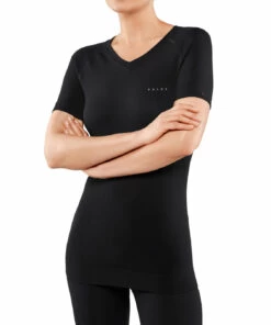 Falke Wool Tech Light T-shirt Dames, Zwart