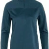 Fjällräven Fjällräven Abisko Lite Fleece Half Zip Sweater Women, Blauw -Sport- En Outdoorkleding fjaellraeven abisko lite fleece half zip sweater women indigo blue 1