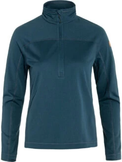Fjällräven Fjällräven Abisko Lite Fleece Half Zip Sweater Women, Blauw