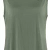 Fjällräven Fjällräven Abisko Wollen Tanktop Dames, Groen -Sport- En Outdoorkleding fjaellraeven abisko wool tank top women patina green 1