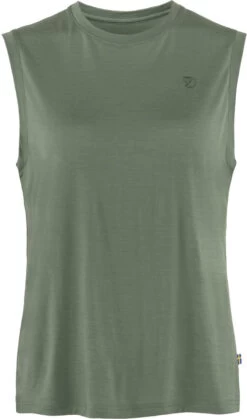 Fjällräven Fjällräven Abisko Wollen Tanktop Dames, Groen