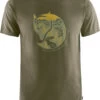 Fjällräven Fjällräven Arctic Fox T-Shirt Heren, Olijf -Sport- En Outdoorkleding fjaellraeven arctic fox t shirt herr dark olive 1