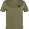 Fjällräven Fjällräven Fox Boxy Logo SS Shirt Women, Groen -Sport- En Outdoorkleding fjaellraeven fox boxy logo ss shirt women green 1