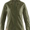 Fjällräven Fjällräven High Coast Windjack Dames, Olijf -Sport- En Outdoorkleding fjaellraeven high coast wind jacket women green 1
