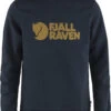 Fjällräven Fjällräven Logo Trui Heren, Blauw -Sport- En Outdoorkleding fjaellraeven logo sweater men dark navy 1
