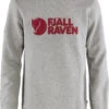 Fjällräven Fjällräven Logo Trui Heren, Grijs -Sport- En Outdoorkleding fjaellraeven logo sweater men grey melange 1