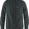 Fjällräven Fjällräven Övik Blouse Flanel Heren, Grijs -Sport- En Outdoorkleding fjaellraeven oevik flanellipaita miehet dark grey 1
