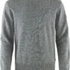 Fjällräven Fjällräven Övik Trui Met Ronde Hals Heren, Grijs -Sport- En Outdoorkleding fjaellraeven oevik round neck sweater men grey 1
