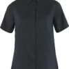 Fjällräven Fjällräven Övik Travel SS Shirt Women, Blauw -Sport- En Outdoorkleding fjaellraeven oevik travel ls shirt women dark navy 1