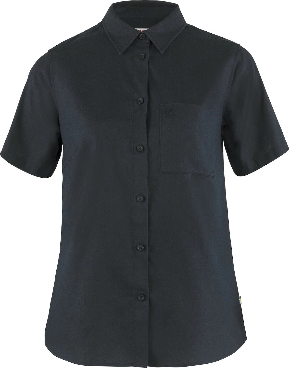 Fjällräven Fjällräven Övik Travel SS Shirt Women, Blauw 3 Fjällräven Fjällräven Övik Travel SS Shirt Women, Blauw