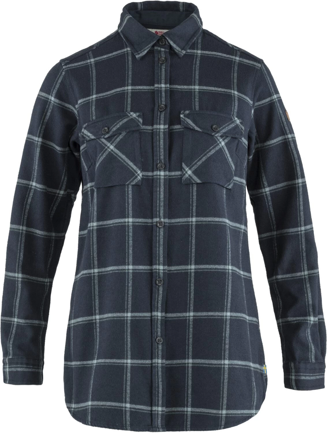 Fjällräven Fjällräven Övik Twill LS Shirt Dames, Blauw 3 Fjällräven Fjällräven Övik Twill LS Shirt Dames, Blauw