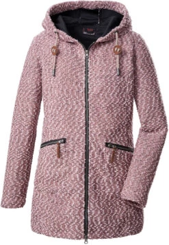 G.I.G.A. DX By Killtec GW 55 Gebreide Fleece Parka Dames, Roze