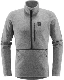 Haglöfs Risberg Jas Met Halve Rits Heren, Grijs