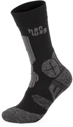 Hanwag Trek Sokken, Grijs/zwart