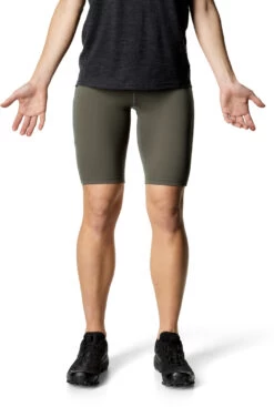 Houdini Adventure Korte Panty's Dames, Olijf