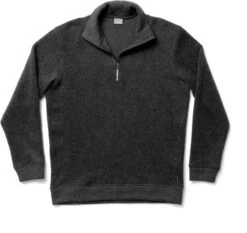 Houdini Alto Trui Met Halve Rits Heren, Zwart