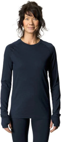 Houdini Desoli Mid Crew Sweater Dames, Blauw
