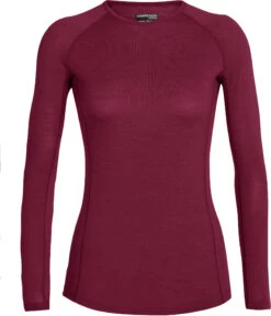Icebreaker 150 Zone Longsleeve Crew Shirt Dames, Rood