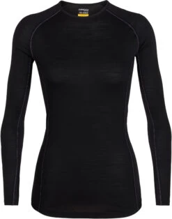 Icebreaker 150 Zone Longsleeve Crew Shirt Dames, Zwart