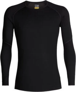 Icebreaker 150 Zone Longsleeve Crew Top Heren, Zwart