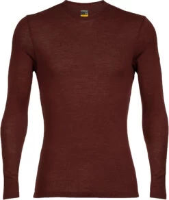 Icebreaker 175 Everyday Longsleeve Crew Top Heren, Bruin