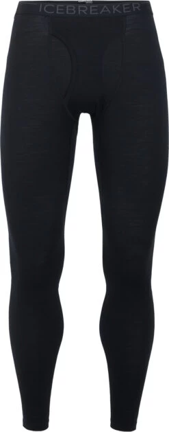 Icebreaker 200 Oasis Leggings Met Rits Heren, Zwart