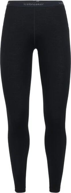 Icebreaker 260 Tech Leggings Dames, Zwart