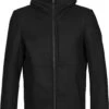 Icebreaker Felted Merino Hooded Jacket Heren, Zwart -Sport- En Outdoorkleding icebreaker felted merino hooded jacket men black 1
