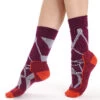 Icebreaker Hike+ Fractured Landscapes Medium Crew Socks Women, Violet/rood -Sport- En Outdoorkleding icebreaker hike fractured landscapes medium crew socks women purple gaze go berry 1