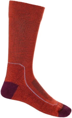 Icebreaker Hike+ Lichte Crew Sokken Dames, Rood