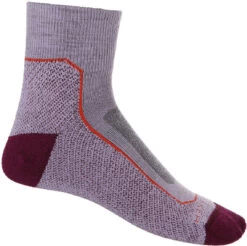 Icebreaker Hike+ Light Mini Sokken Dames, Violet/rood