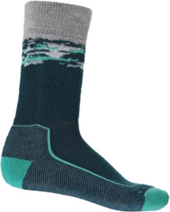 Icebreaker Hike+ Sedimentary Medium Crew Socks Men, Groen/grijs