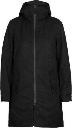 Icebreaker ICL Shell+ 4-in-1 Parka Dames, Zwart