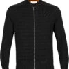 Icebreaker ICL ZoneKnit Geïsoleerde Gebreide Bomber Heren, Zwart -Sport- En Outdoorkleding icebreaker icl zoneknit insulated knit bomber men black 1