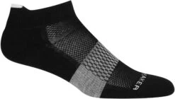 Icebreaker Multisport Light Micro Sokken Dames, Zwart/grijs