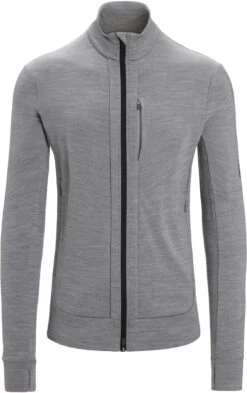 Icebreaker Quantum III LS Zip Jacket Heren, Grijs