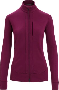 Icebreaker Quantum III LS Zip Jacket Dames, Violet