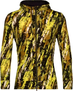 Icebreaker Quantum III Sedimentary LS Zip Hoodie Heren, Geel/zwart