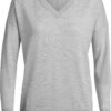 Icebreaker Shearer V-hals Sweater Dames, Grijs 2 Icebreaker Shearer V-hals Sweater Dames, Grijs -Sport- En Outdoorkleding icebreaker shearer v neck sweater women steel heather 1