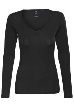 Icebreaker Siren Longsleeve Sweatshirt Dames, Zwart
