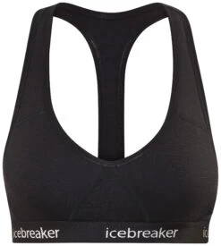 Icebreaker Sprite Racerback BH Dames, Zwart