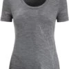 Icebreaker Tech Lite II Plume SS Scoop Tee Women, Grijs