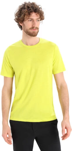 Icebreaker Tech Lite II SS Tee Heren, Geel