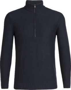 Icebreaker Waypoint Longsleeve Met 1/2 Rits Heren, Blauw