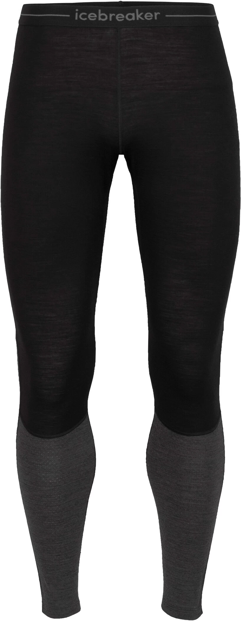 Icebreaker ZoneKnit 200 Legging Heren, Zwart/grijs 3 Icebreaker ZoneKnit 200 Legging Heren, Zwart/grijs